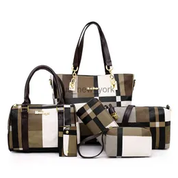 Bolsas de noite 6pcs Bolsa feminina Conjunto de moda PU couro de couro para feminino Bola de bolsa de ombro de mestre de femininas Mensageiro Sacos de carteira famosa marca 2022 HKD230821