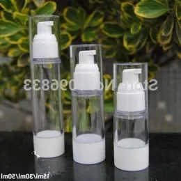 30ml beyaz havasız şişe, plastik vakum şişe losyon nozul, 30g kozmetik öz paketleme 35pcs/lot nqwrk