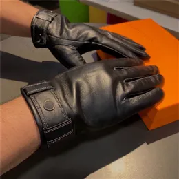 Jedwabny puch rękawicy spersonalizowane skórzane rękawiczki mężczyźni zimowi ciepłe miękkie rękawiczki moda dżentelmen podróżny z pudełkiem289k