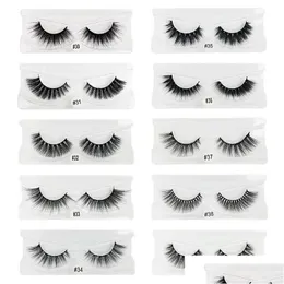 عناصر الجمال الصحية الأخرى بالجملة 20 أزواج 3D Mink Lashes BK Mix Mix Mix eyelash Styles Natural False Eyelashes Makeup Soft DRAM DHGFV