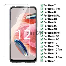 Mobiltelefonskärmsskydd 9h härdat glas för Redmi Note 7 8 9 10 Pro Max Screen Protectors Glass för Redmi Note 11 S 12 T 4G 5G Protective Film