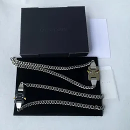 Цепи 1017 Alyx 9SM Модные украшения кубикс мини -ожерелье мужчины женские ожерелья высококачественные Y2K
