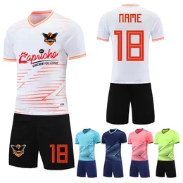 Utomhus Tshirts Vuxna barn Soccer Jersey Set Men Survetement Football Kit Uniforms Custom Children Futbol Training Shirts Short Suit 230821