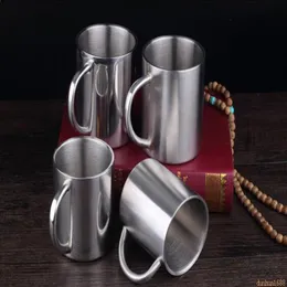 220 ml 220 ml tazze in acciaio inossidabile doppia inossidabile tazza anti-portatile tazza da viaggio da viaggio a doppia parete tazza da tè
