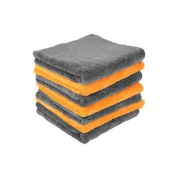 Outros eletrônicos de automóveis 1200gsm 40x40cm Detalhamento de carro Wash Microfiber Toalha Limpeza de lavagem de pano de pano Acessórios de pano de fibra DHQFR