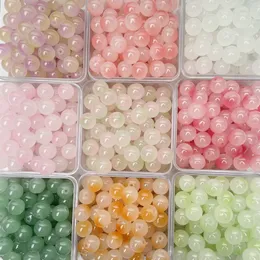8mm Glass Beads for Jewelry Making Round Crystal Loose Beads Bracelet Kit for Bracelets Making, Jewelry Making Earring, Necklaces, and DIY Crafts 20colors