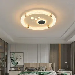 Ceiling Lights Creative LED Bedroom Three-color Light-changing Lamp Above The Dining Table Lighting Indoor Room Home Decoration