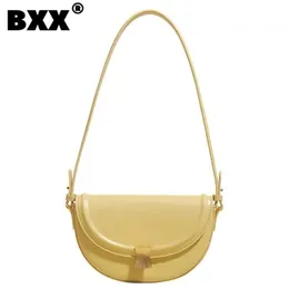 Evening Bags BXX Fashion Simple Luxury Leather Sequined Women Underarm Elegant Temperament Casual Shoulder Bag 2023 Female 8CY583 230821