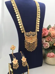 Örhängen halsband Janekelly 4st brud Zirconia Full smyckesuppsättningar för kvinnor party lyx Dubai Nigeria CZ Crystal Wedding Jewelry Set 230820