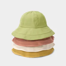 Weitkrempeln Hats Bucket Koreanische Damenhut für Sommer Sonnenschutz Panama Pure Color Sunbonnet Visors Outdoor Fisherman Beach Cap 230821