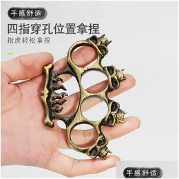 Оборона и волчья защита от оконного выключателя кулак Cl Legal Finger Tiger Two Double Four Hand Brace Ring Ring Cla Te40 Drop Delive Sp Dhjfh