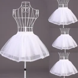 Kvinnliga flickor dubbellager solid färg kort tyllketticoats elastiska midjeband en linje nät underskirt crinolines för klänning