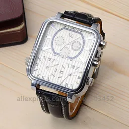 Relógios de pulso 50pcs/lote v6 Moda Mens Watches S Relógio quadrado Coloque o quartzo do relógio de preços de fábrica
