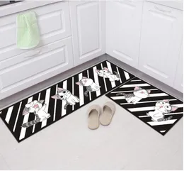 New Christmas Doormat 3D Printed Long Kitchen Mat Welcome Carpet Soft Flannel Bedroom Living Room AntiSlip Floor Mats 20230820A02