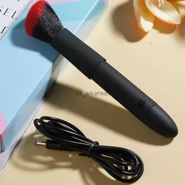 Makeup Brushes 1st Portable Beauty Brush USB Charge Electric Makeup Foundation Tool Tool Brush Cosmetics Blending Concealer Black HKD230821