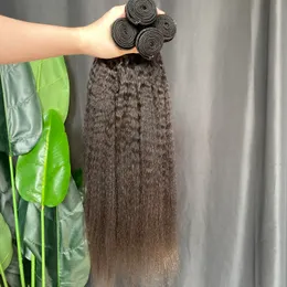 High Quality Kinky Straight Raw Human Hair Bundles 3 Pieces Top Quality Fashion Peruvian Indain cambodian Brazilian Virgin Hair Extensions