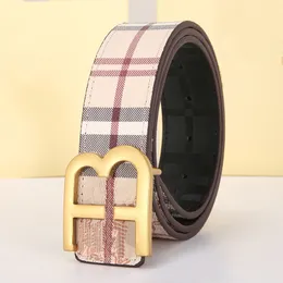 Projektant mężczyzn szerokość paska 3,8 cm Wysokiej jakości złoty srebrny klamra Business Businal Belt Have 9 Styles Classic Fashion