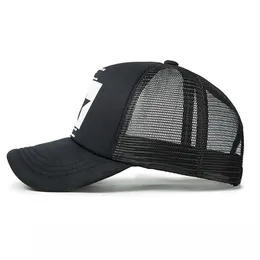 Шариковые шапки Пентаграмма дизайн бейсболка дышащий мужской и женский хип-хоп сетка черная белая пустота287