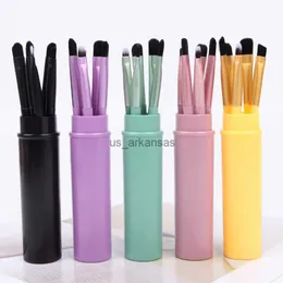 Ben spazzole per il trucco 5pcs a botte rotonde Occhi spazzole per trucco per viaggio Portatura Portable Eyeshadow Eyeliner Eyeliner Spazzole per labbra Brush Brush Kit Strumenti per il trucco HKD230821