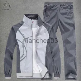 Herren Trailsuits Herren -Freilaufsanzug Running Jogging Athletic Sports Set Fitness 2 Stück Jacke + Jogginghose Basketball Football Track Suits J230821