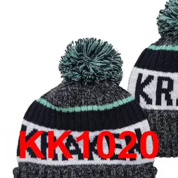 2021 Kraken Baseball Beanie North American Side Patch Winter Wool Sport Knit Hat Skull Caps A1211L