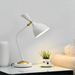 Tischlampen ODIFF TONGLIang Post moderne einfache Schlafzimmer Nachtlampe Wohnzimmer Studie Student Hochzeit lang Lesen LED LED