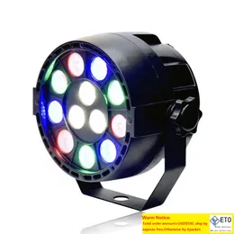 15W RGBW 12 LED par light DMX512 Sound control colorful LED stage light for music concert bar KTV disco effect lightingZZ
