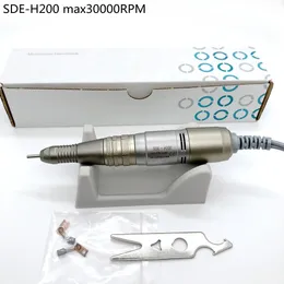 Pilna manicure zbiór pióro wiertła 30000 rpm SDE H200 Handlec do maratonu Strong210 Pudełko sterujące Maszyna Manicure Electric Maszyna Paznokcie Uchwyt Paznokcie narzędzie 230821