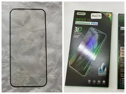 Protezioni di vetro temperato 9H per iPhone 15 Plus 15 Pro Max 5 14 13 12 11 XR 8 7 6 Film di protezione per protezione per protezione a copertina completa di seta anti-scratch chiara con pacchetto di vendita al dettaglio