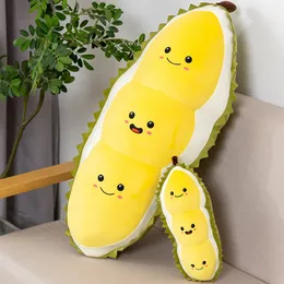 Plüschpuppen Kawaii weiches Obst Durian Plüsch gefülltes Spielzeugkissen Sofa Bett Home Dekoration Kissen süße Baby Kinder Freundin Geburtstagsgeschenk 230821