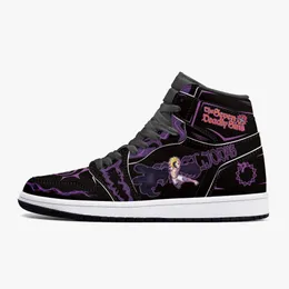 DIY classic trend men's and women's outdoor basketball shoes, popular anime versatile casual shoes 321797