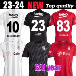 23 24 Montero Besiktas Soccer Jerseys 2023 120 -årsjubileum Rosier Souza Nkoudou Salih Ucan Hutchinson Ghezzal Necip W. Souza Jerseys de Futbol Football Shirts