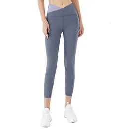 Pantaloni da yoga da yoga Donne nude sensorio stretto anca vita alta gust esercizio tratono leggings pantaloni traspiranti mujer 2 colori 230818