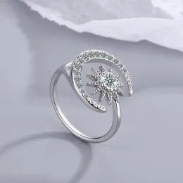 Cluster Rings Real 925 Sterling Silver Mini Diamond Ring Women Diwenfu Origin Wedding Bands smyckengagemang Anel