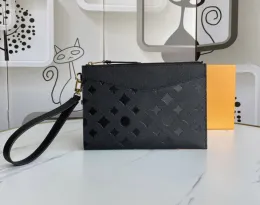 Modedesigner-Clutch-Taschen, luxuriöse Melanie-Geldbörse, Herren- und Damen-Lederbrieftaschen, hochwertige Blumenbrief-Empreinte-Handtaschen-Kartenhalter