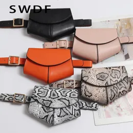 Waist Bags Serpentine Fanny Pack Ladies PU Leather Waist Belt Bag Women Mini Disco Waist Pack Luxury Handbags Women Bag Designer Chest Bag 230820