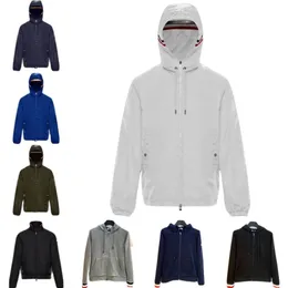 재킷 Monclair Jacket Mens 재킷 고급 디자이너 브랜드 후드 후드 윈드 브레이커 경량 슬림 점퍼 22 스타일 전체 P200Y