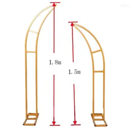 Party Decoration Wedding Props Arch smidesjärn Horn Gate Yangjiaomen Outdoor Lawn Flower Stage Bakgrund