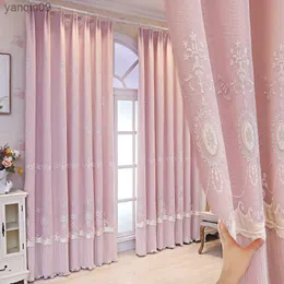 Vorhangvorhänge für das Leben Esszimmer Schlafzimmer Elegantes Schattiermädchen warmes Europäische Garn-Garn-Prinzessin Wind Nordic einfach HKD230821
