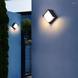 Lâmpada de parede moderna jardim de iluminação interna ao ar livre villa el quarto fundo da sala de estar da porta do corredor LED à prova d'água