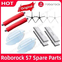 Rengöringdukar Original Roborock S7 S70 S75 S7MAX T7S Huvudborstens tvättbar HEPA Filter Sidospensel Mopp Tyg Robot Damm Rengöringstillbehör 230818