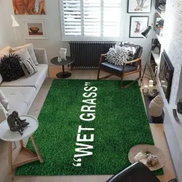 Carpet Wet Grass Carpet Luxury Green Area Rug Living Room Floor Mat Bedroom Bedside Bay Window Sofa Rug Home Decor 230630