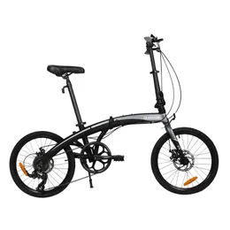 Aluminum Alloy Folding Bicycle 7-speed Bike Adult Portable Foldable City Bicycles Urban Multi Speed Small Wheeled Bikes