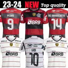 Flamengo Soccer Jerseys 2023 2024 Vidal de Arrascaeta Gabi Futebol Camisas Pedro B.Henrique E.Ribeiro Camisa Flamengo 23 24 OUTUBRO Rosa Jersey