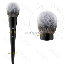 Makeup Brushes PRO 80 Bronzer Brush Face Makeup Bronzer Contour Loose Powder Brush Black Handle Synthetic Hair Bronzer Powder Makeup Tool HKD230821