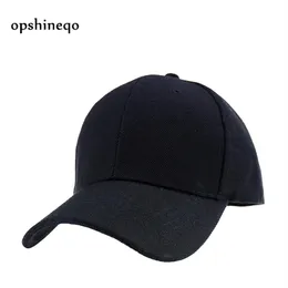 Ball Caps Opshineqo Black Adult Unisex Casual Solid Adjustable Baseball Women Snapback Hats White Cap Hat Men215y