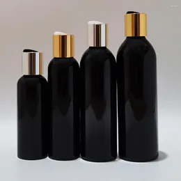 Storage Bottles 30pcs 100ML 250ML 200ML Travel Black Plastic Empty Cosmetic Containers 5oz PET Lotion