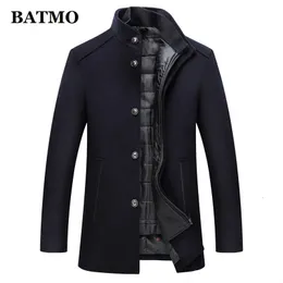 Mens Wool Blends BATMO arrival autumn winter high quality wool thick trench coat men mens jackets Overcoat plussize MXXXL AL 03 230818