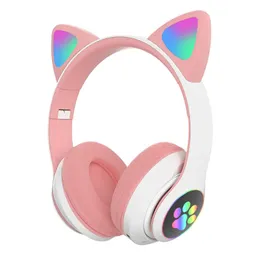 Sevimli Kedi Kulak Kulaklıkları BT 5.0 Kulaklıklar Stereo Müzik Kulaklık Oyunları Kulakbud Audifonos B39 Kulaklık
