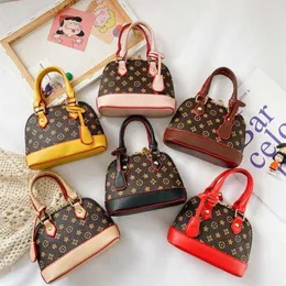 Moda Children shell Handbag Kids Impresso PU Chain Bag Girls Girls Designer de ombro único Mini Lipstick311z